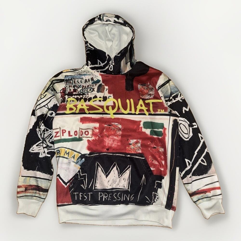 Jean-Michel Basquiat + Members Only Hoodie Sweatshirt Small 22x26